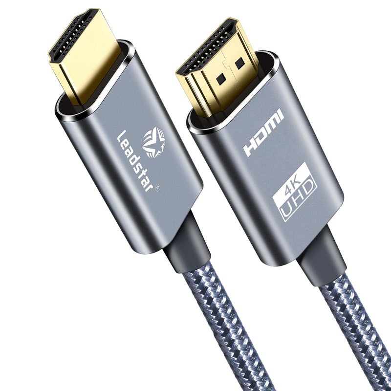 LEADSTAR HDMI Cable 4K 6 ft / 2m, High Speed HDMI 2.0 Cord Braided | 4K@60Hz, Ultra HD, 2160p, ARC, HDR, 3D, HDCP 2.2 | for Xbox, PS5, TV, Laptop, Monitor - Image 1